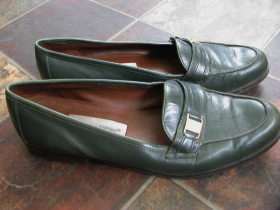 green etienne aigner loafers shoes womens size 8m vintage green etienne aigner loafers shoes womens size 8m vintage