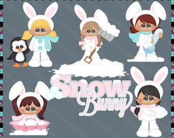 Unique snow bunny clip art related items | Etsy
