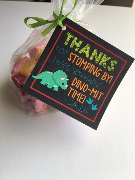 Dinosaur Printable Party Favor Tags Printable Dinosaur Party Favors 