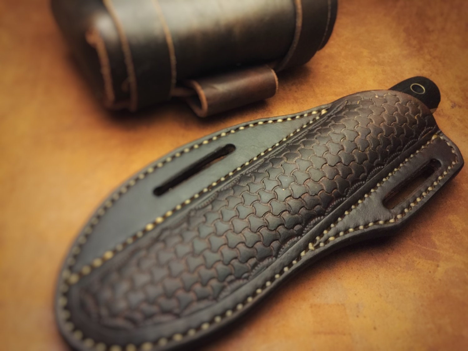 EDC Crossdraw Leather Sheath