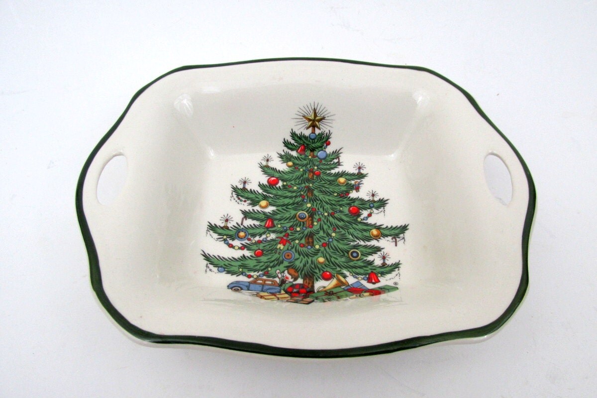 vintage christmas tree nut dish by cuthbertson made in vintage christmas tree nut dish by cuthbertson made in