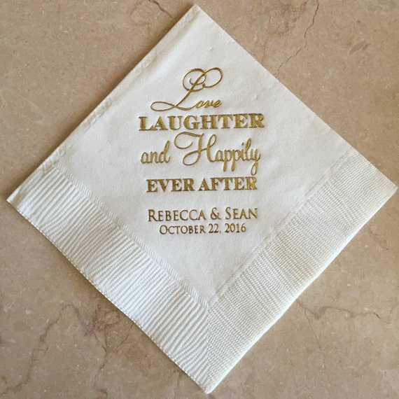 Personalized Love Laughter & Happily Ever After by GraciousBridal