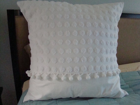 pillow cover large Coin Chenille White Off Of Two Set Large Euro Shams Tufted pillow cover large Coin Chenille White Off Of Two Set Large Euro Shams Tufted