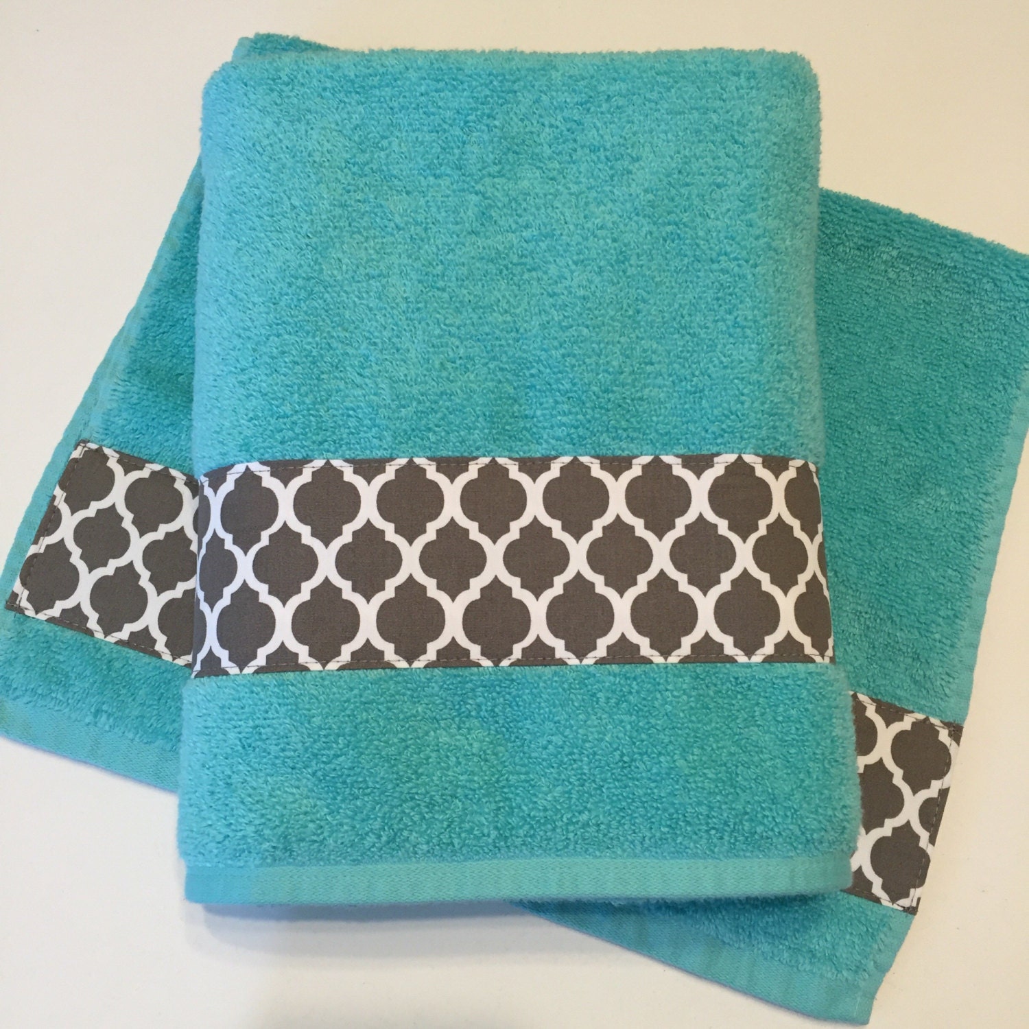  Grey  Aqua Bath  Towels  Bathroom  towel  bath  towel  hand towel 