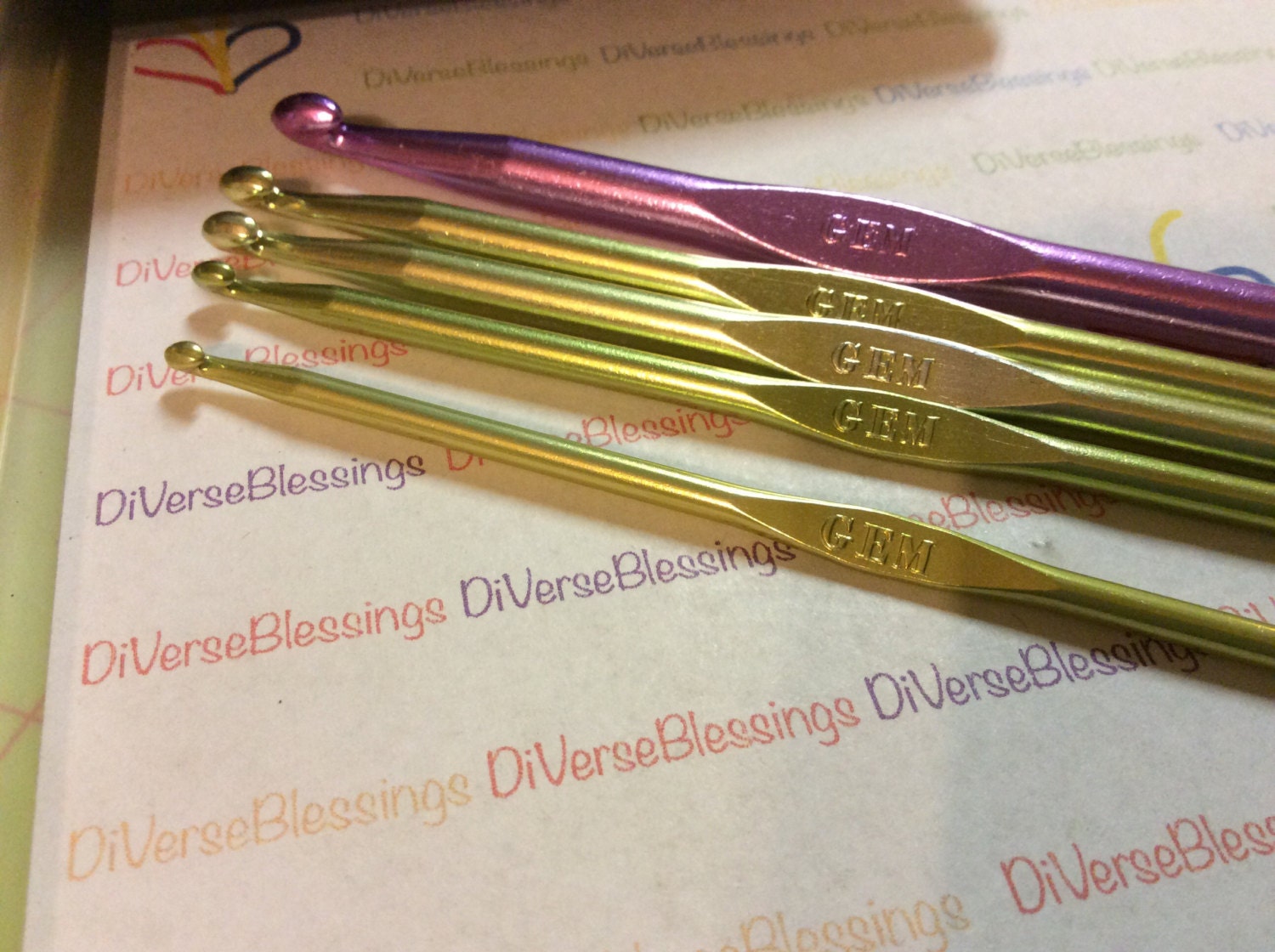 GEM Made in USA Aluminum Crochet Hook Standard Hook Sizes