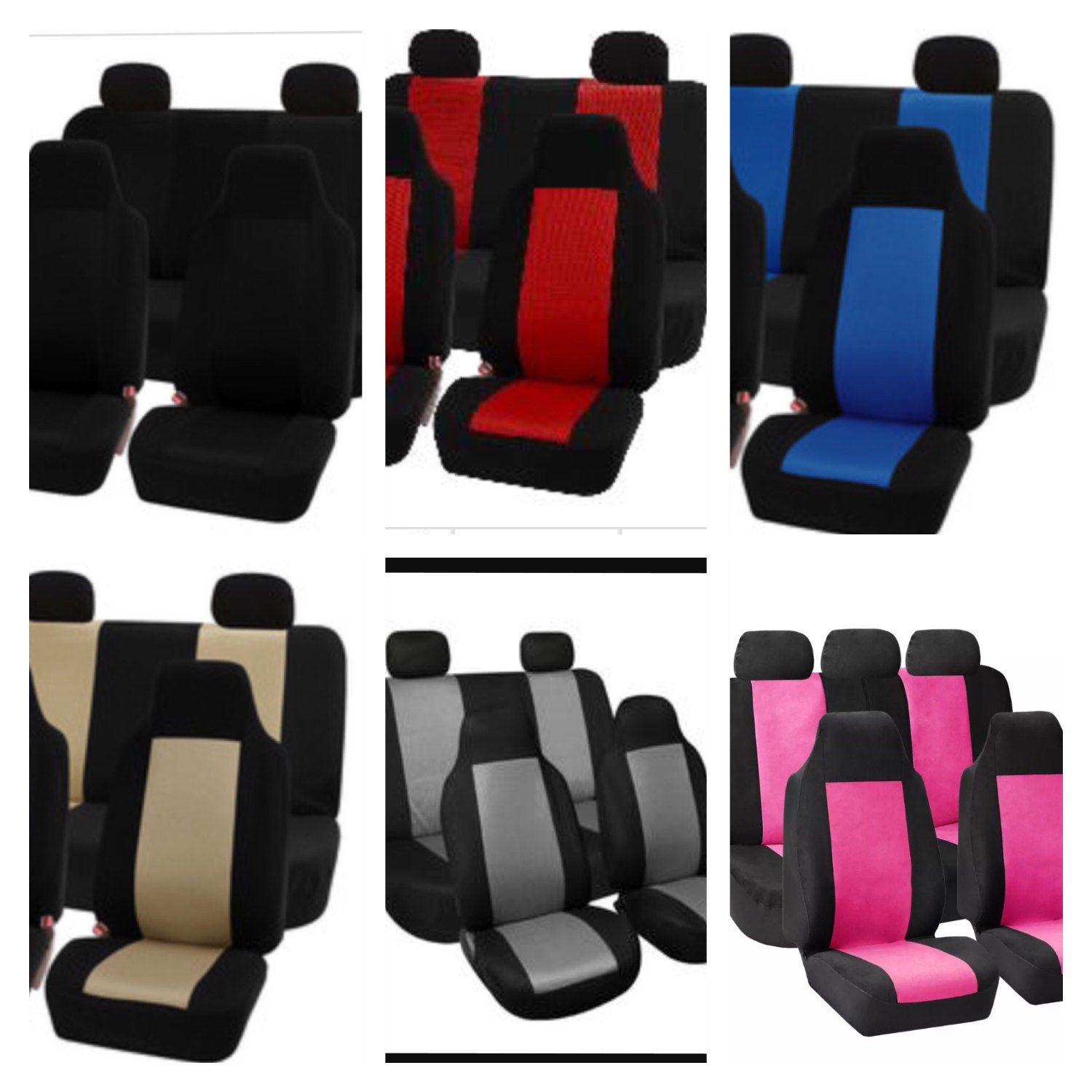 Personalized Front and back car seat covers