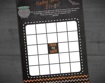 Halloween Baby Shower Bingo Game - Not So Spooky Baby Sprinkle Party Activity - Bingo Card - Printable - Instant Download - 5x7