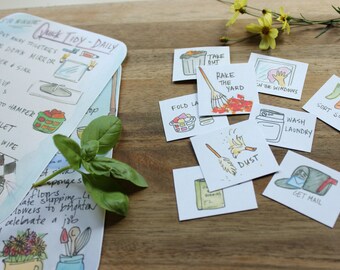 SALE!!!! Chore Chart and Home Blessings- A PDF of practical and magical solutions for a tidy home