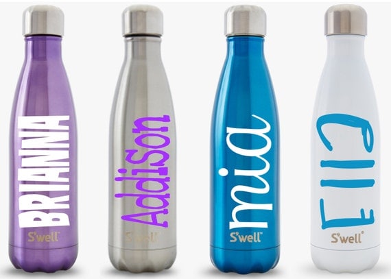 S'well Water Bottle with Personalized Custom Name (Shimmer Collection)