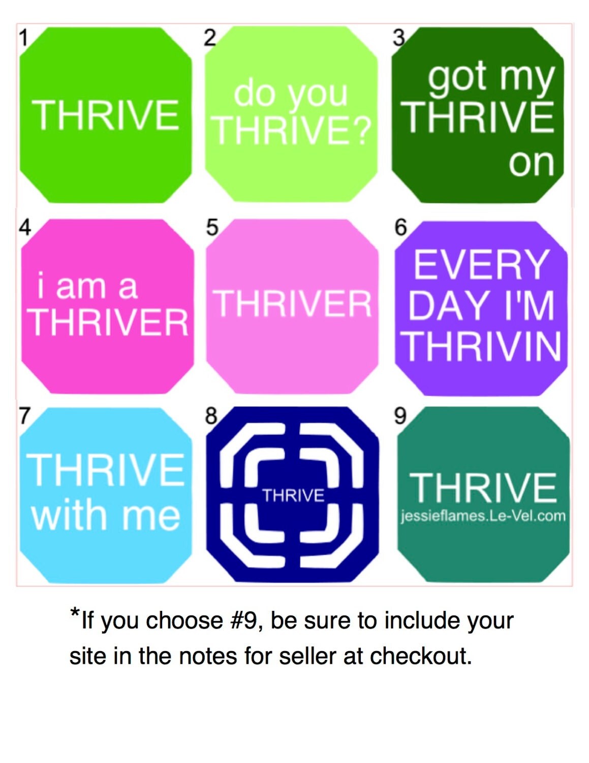 Thrive Patch Decal for Car or Water Bottle Sticks almost