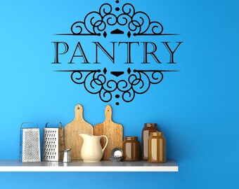 Pantry Vinyl Decal, Pantry Signs, Pantry Wall Vinyl, Pantry Door Decal, Pantry Door Decal, Pantry Decal, Kitchen Wall Art,Kitchen Decal