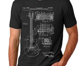 Gibson Les Paul Patent T Shirt, Guitar Shirt, Guitar Player Gift, Electric Guitar PP0047 Z1016
