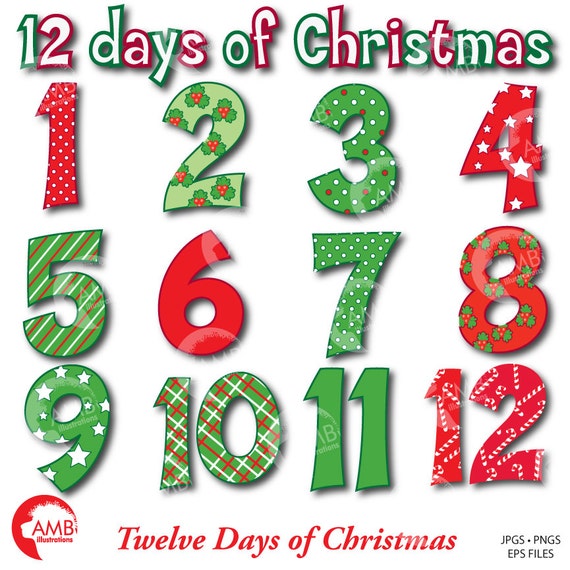 christmas numbers clipart - photo #50