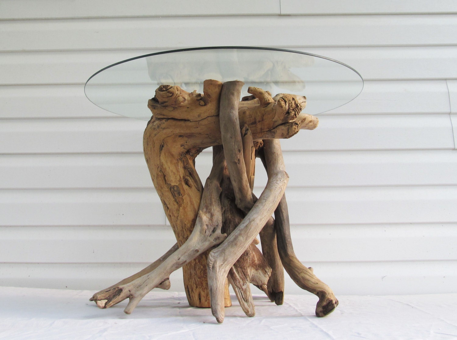 IN STOCK Driftwood Side Table Base Driftwood Table Beach