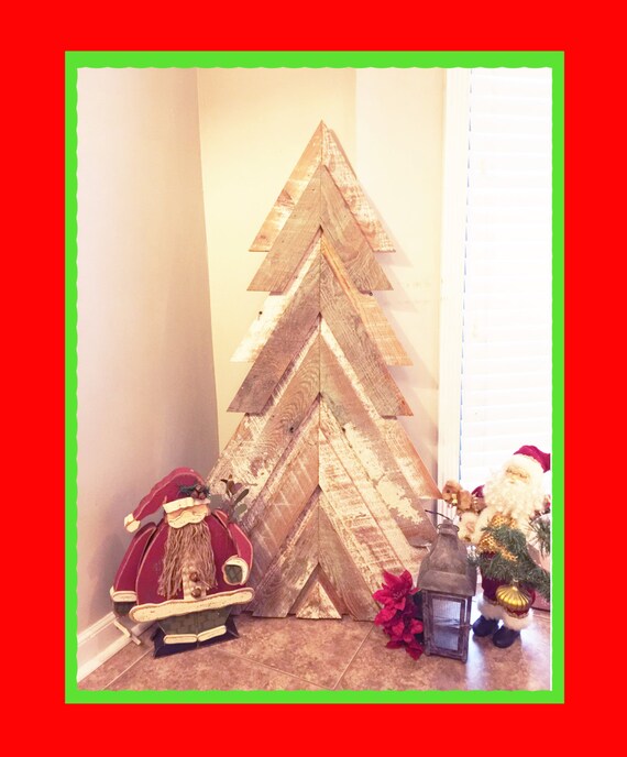 Reclaimed Wood Christmas Tree by CustomTreasuresLa on Etsy