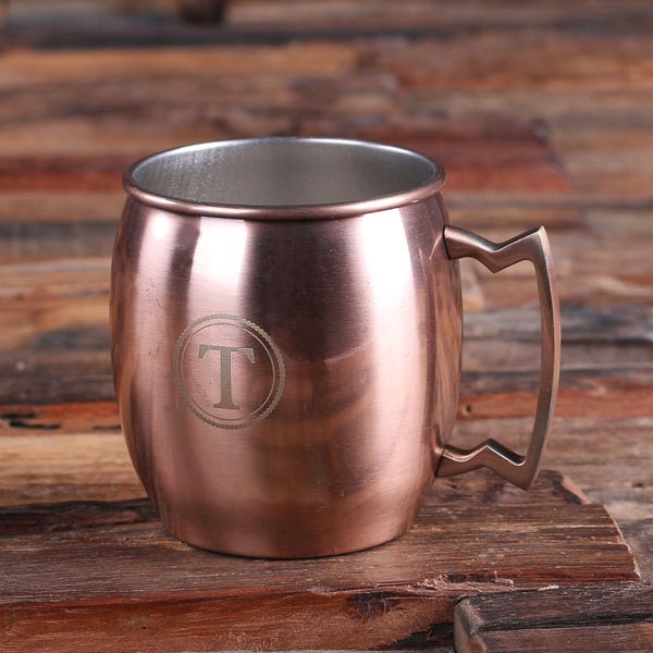 Personalized Moscow Mule Mug with Classic Recipe Groomsmen