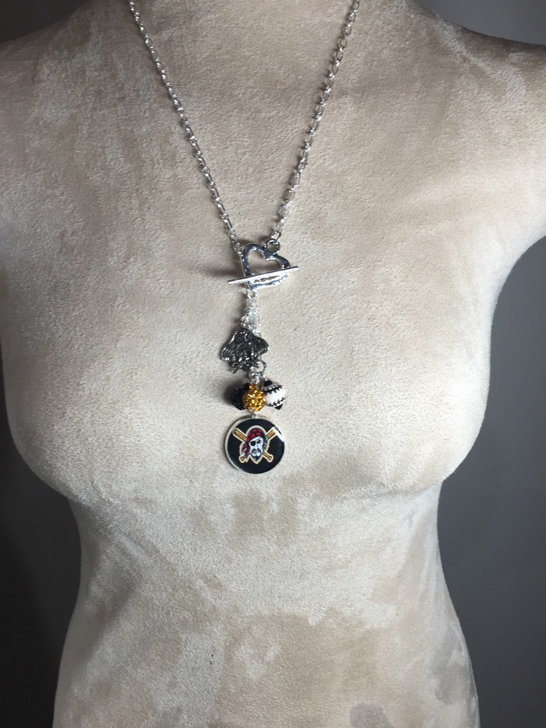 Pittsburg Pirate's Baseball Necklace