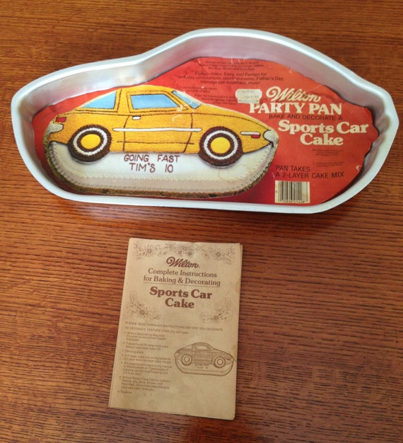 Vintage Wilton Racing Car Cake Pan 1979 by ThisShabbyNest