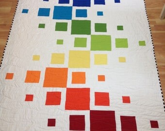 Twin chevron quilt Etsy