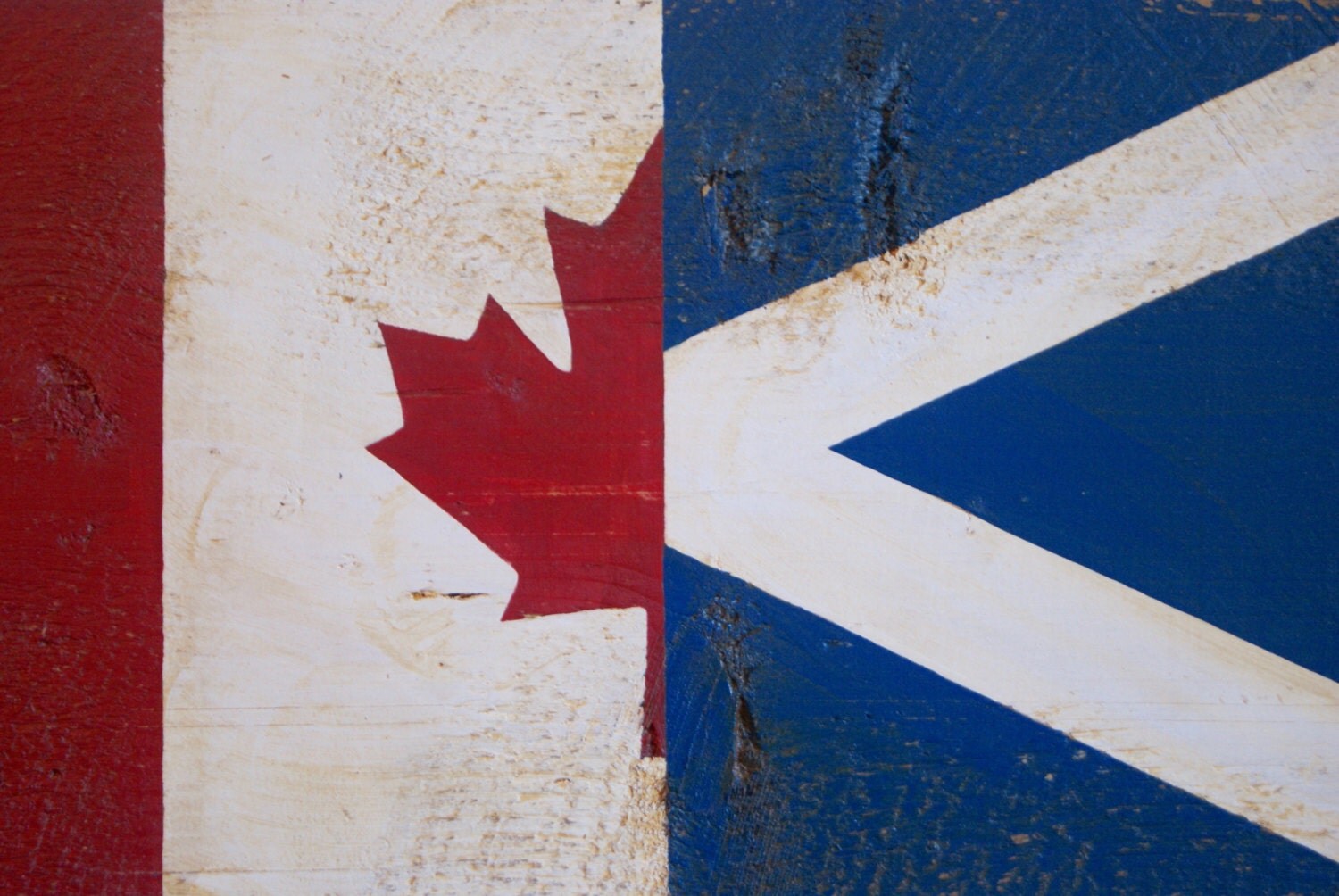 Half Canada Half Scotland Flag Wood Sign Scotland sign by Halyard