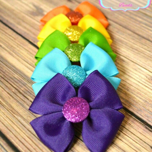 Handmade hair accessories embroidered clothing by CCsBowsandBeads