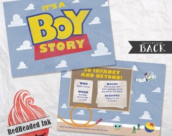 Toy Story Baby Shower Invitation