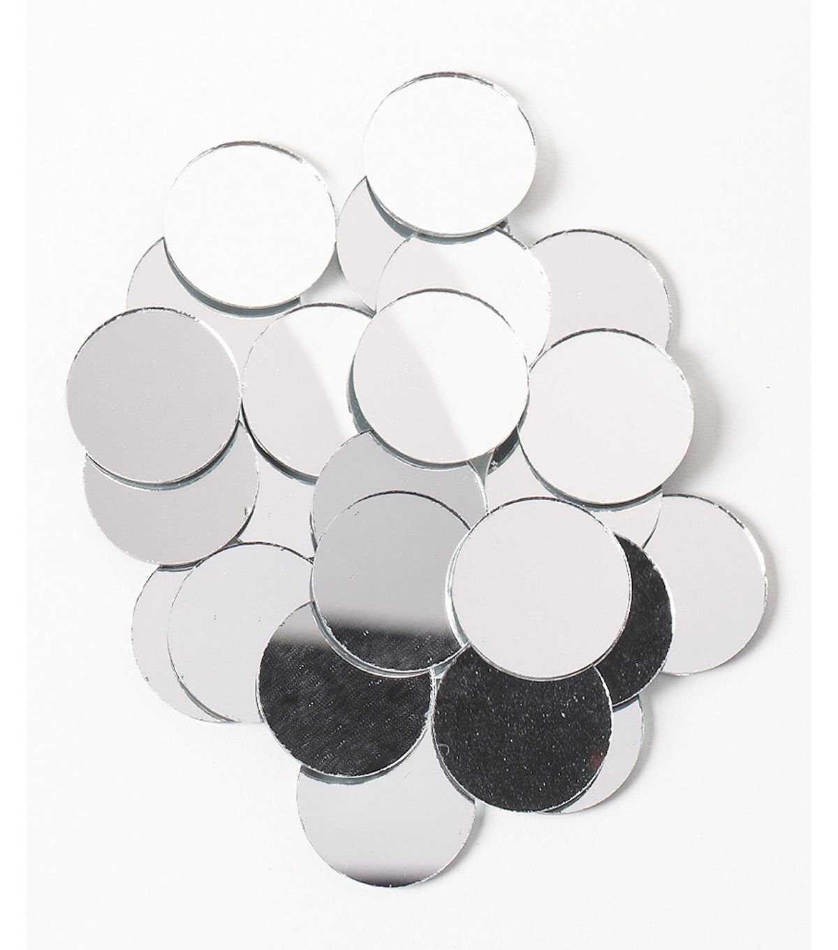 Shiny round mirrors small mirrors mirror glass crafting