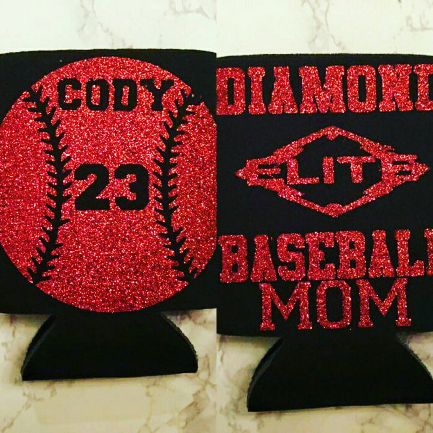 Custom Baseball Koozies by ShopLennoxBelle on Etsy