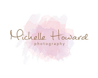 Pre-made Logo & Photography logo - Logo Template - Pre-made Watermark Design - photo watermark - Watercolor Logo - Watercolor watermark 544