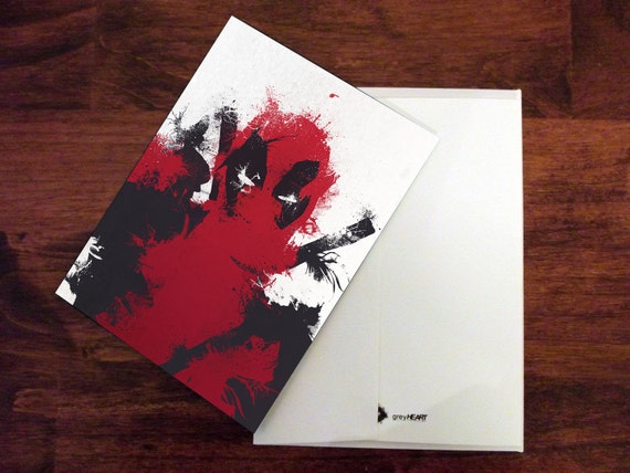 Deadpool Card Deadpool Invitation Thank You Card Birthday Card