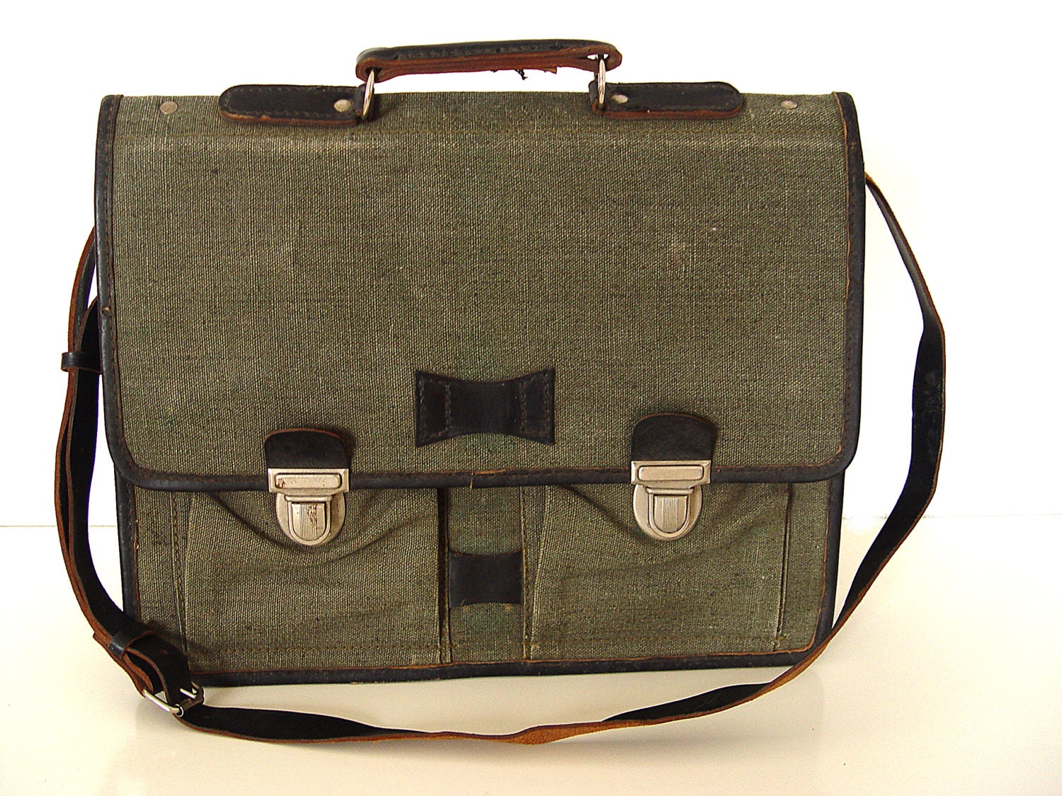 Military Green Canvas Bag.
