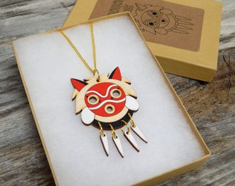 Mononoke Mask necklace