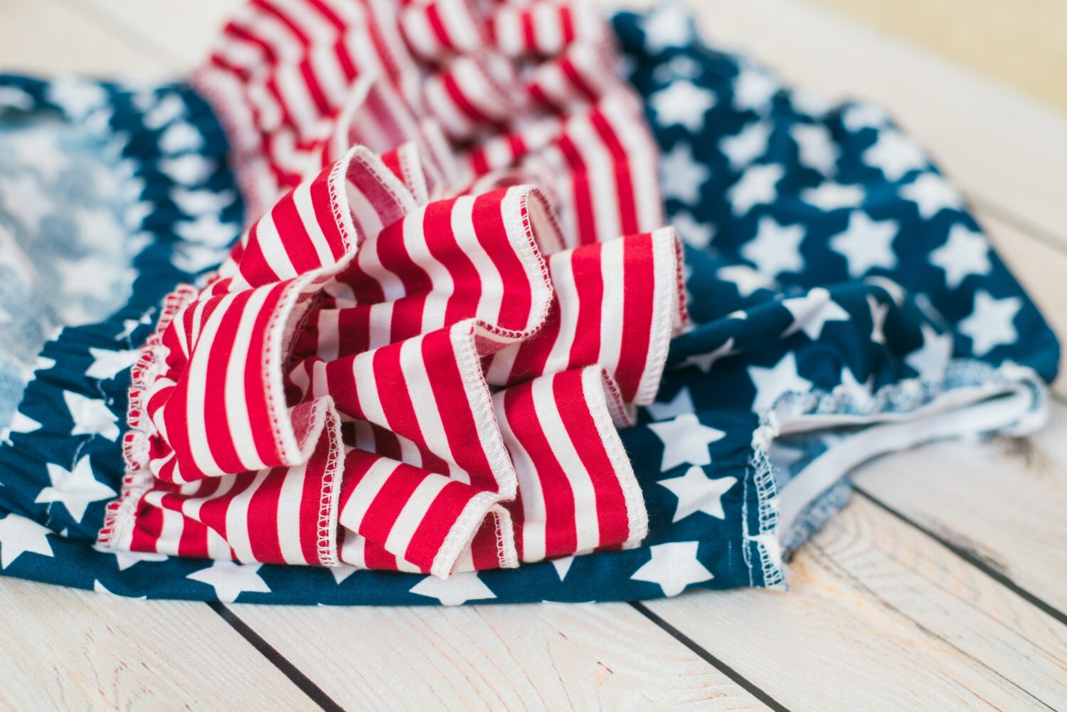 Liberty Ruffled Baby Girl Romper. Baby Girl Romper. Baby