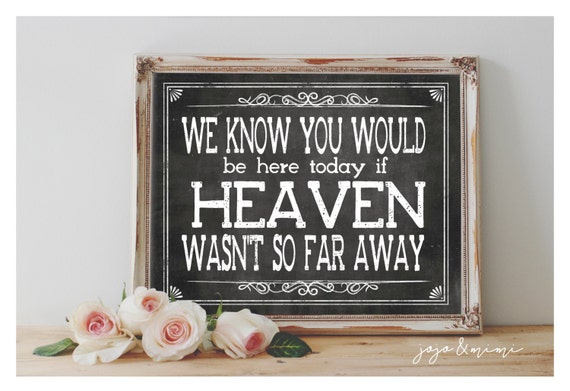 Instant 'We know you would be here today if HEAVEN by JoJoMiMi