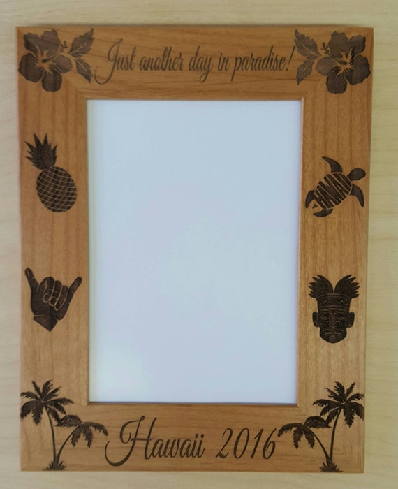 Hawaii Picture Frames 5x7 from CreativeLaserArt4U on Etsy Studio