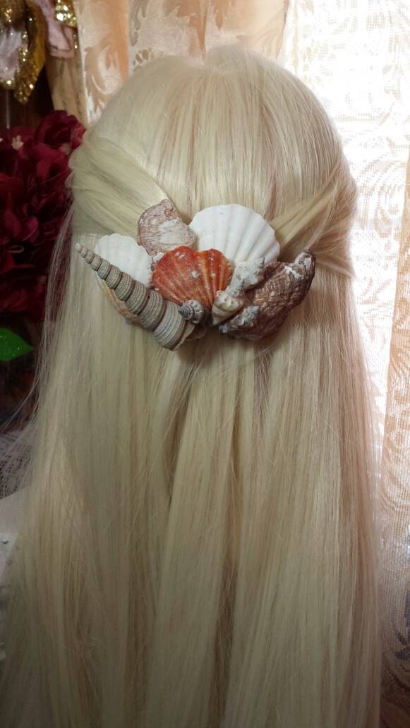 Seashell hair clip mermaid hair clip seashell hair