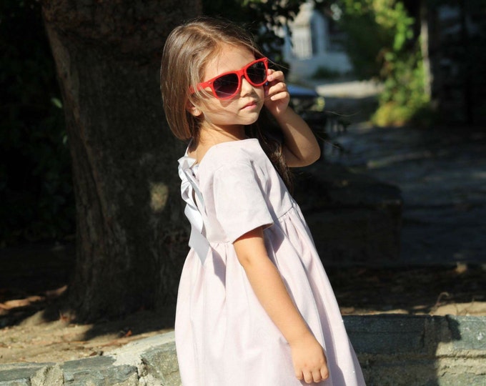SALE 20%, BEFORE- 38.50, NOW-30.80, Pink silver glitter dress, Dress for girl, Toddler dress