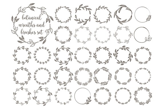 Download Wreaths Clipart Rustic Wreath Botanical Wreath Grunge Wreath