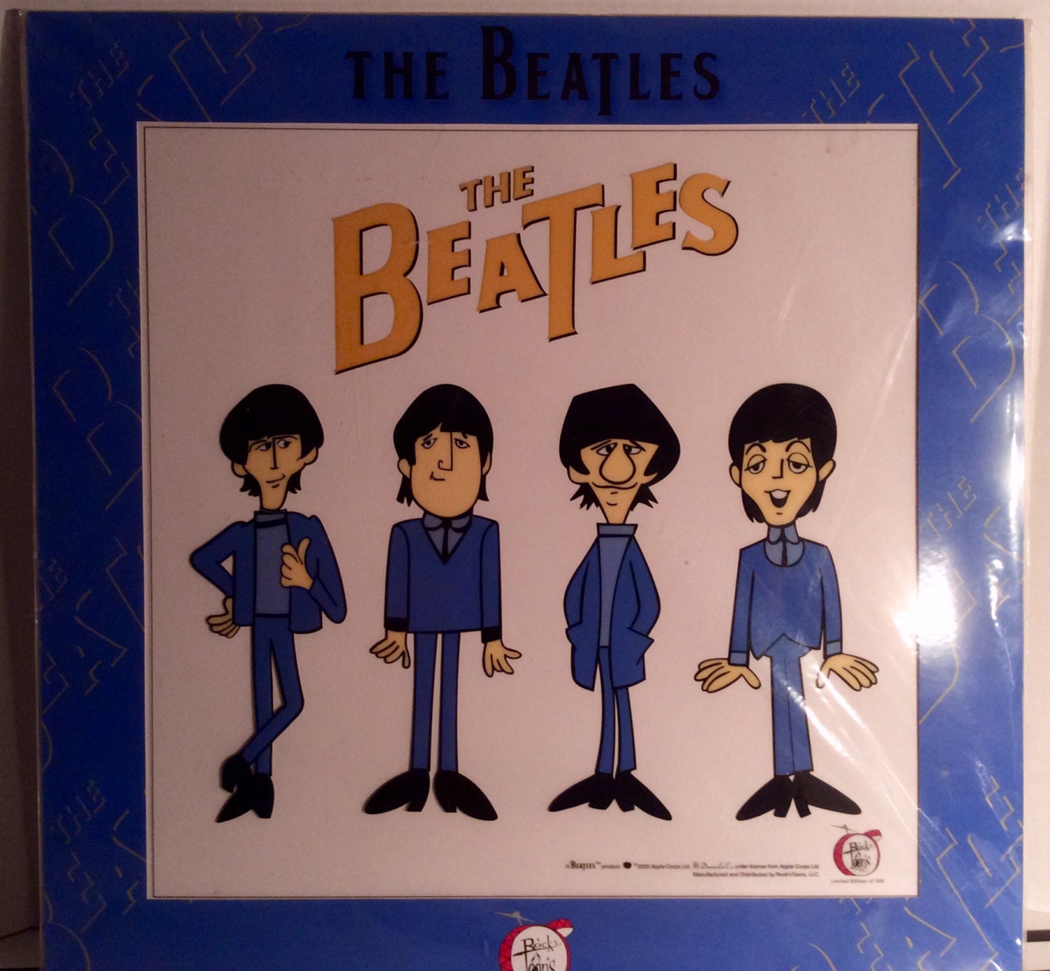 Meet The Beatles Limited Edition Cartoon Sericel By