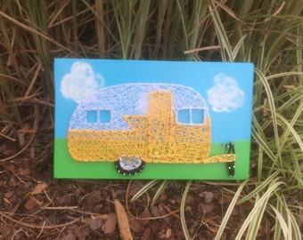 VINTAGE CAMPER String Art