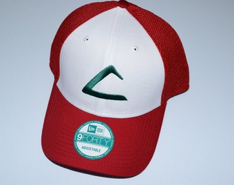Pokemon Ash Ketchum League Hat | Ash Hat | Ash Costume | Pokemon Hat | Ash Ketchum | Ketchum | Pokemon League | Indigo League | Cosplay