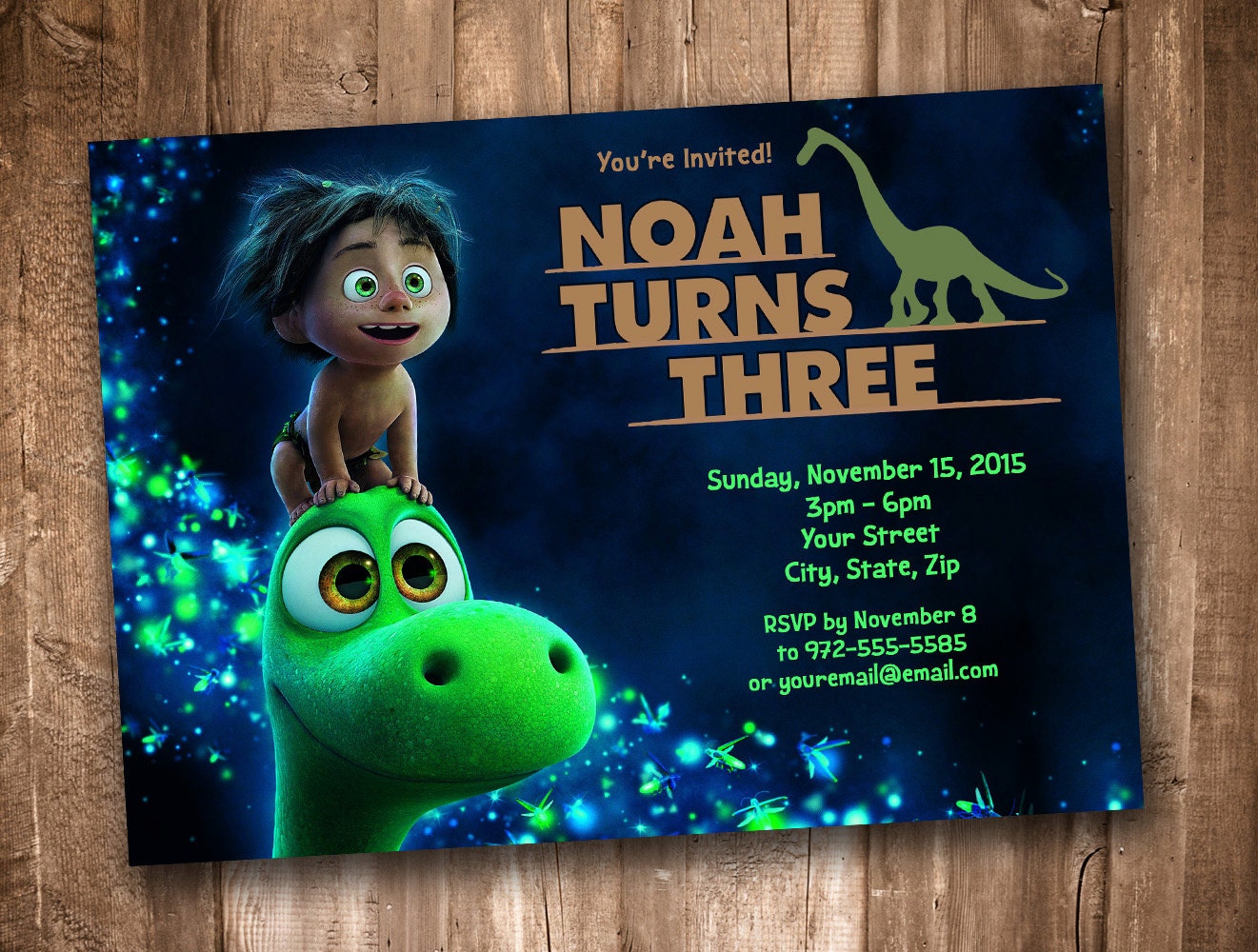 Good Dinosaur Invitations Free Printable 10