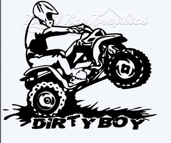 Items similar to Got Mud ATV decal vinyl sticker for car,truck,trailer ...