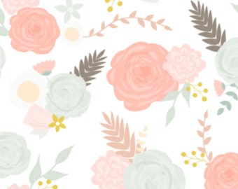 Changing Pad Cover in Floral Dreams by ByGeorgeBabyBoutique