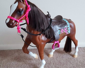Handmade Contesting Bridle for Our Generation Battat American Girl Horses