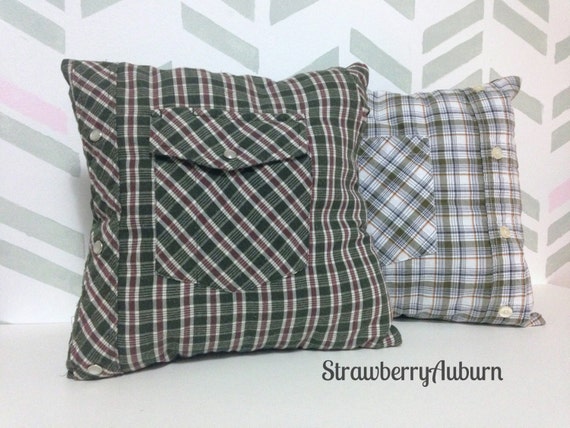 Memory Pillows Men s Shirt Pillows Button by StrawberryAuburn