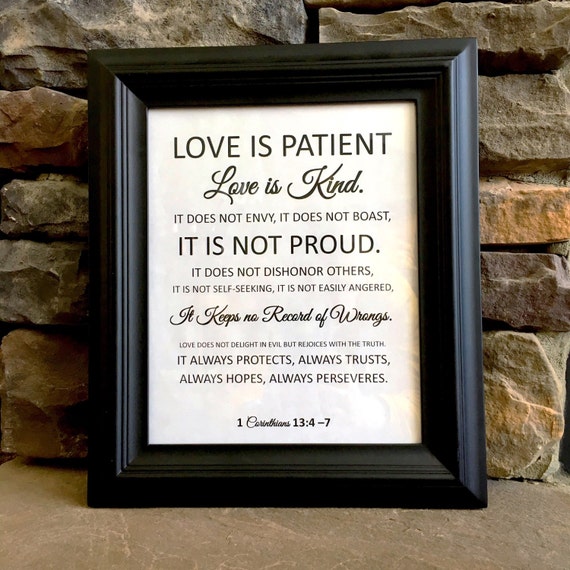 Love is Patient Love is Kind...Corinthians Verse