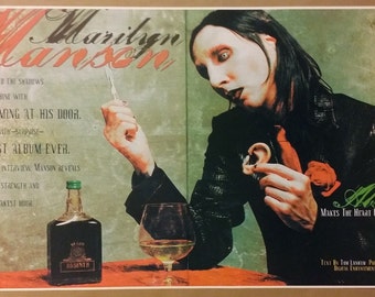 Marilyn Manson GIANT WIDE 42"x 24" Poster Print Antichrist Superstar Absinthe Drug Concert