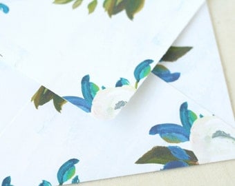 Stationary. Thank You Cards. Stationery. Floral Stationary. Card Set 10. Blank Stationary Set. Gifts for Grandma. Gifts for Writers