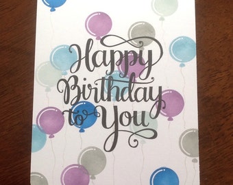 Birthday Card, Handmade Greeting Card